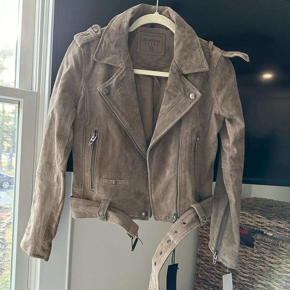 Blank NYC Suede Moto Jacket